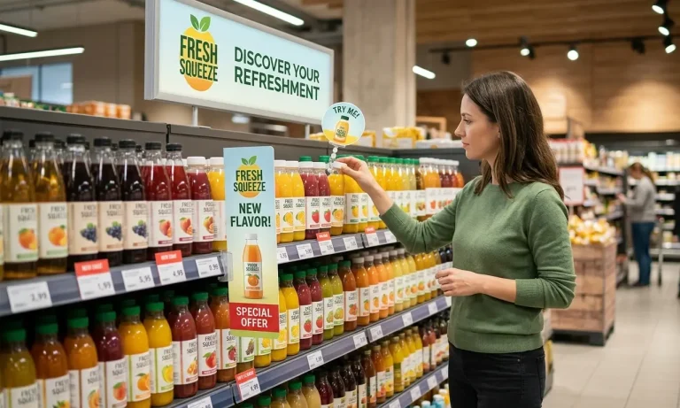 POS матеріали в магазині приклад використання POSM у точці продажу